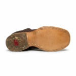 Botin Chelsea Cafe Suela Madera Fondo Blanco